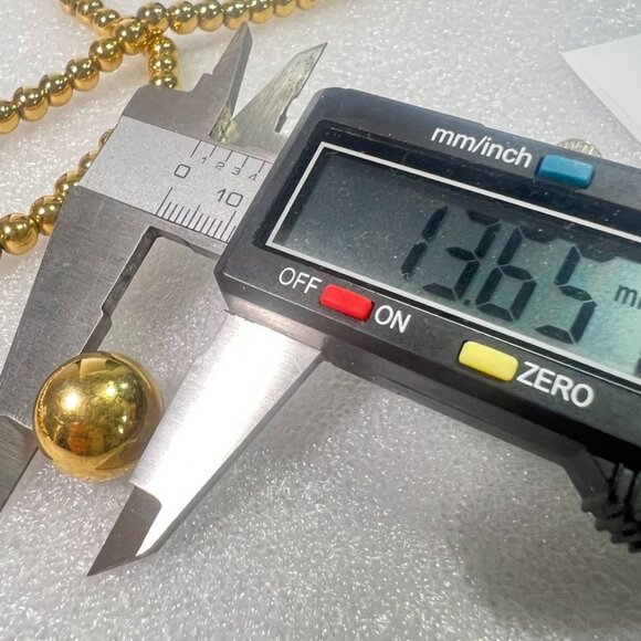 Monet Polished Gold-Tone Jewelry Beaded Necklace  with Domed Stud Earrings Set - Picture 11 of 12